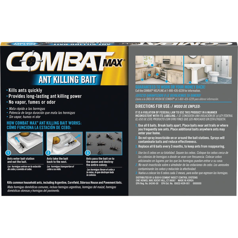 Combat Source Kill Max 0.21 Oz. Solid Ant Bait Station (6-Pack)