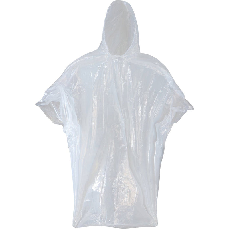 West Chester Protective Gear 50 In. x 80 In. Clear Disposable Rain Poncho