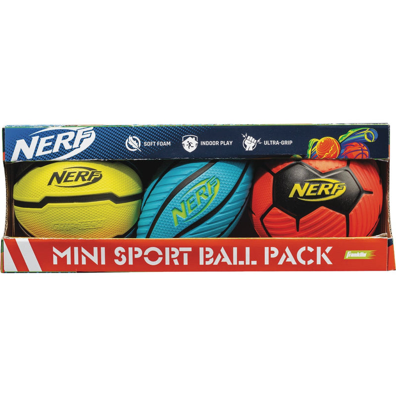 Franklin Nerf Mini Foam Ball Set (3-Pack)