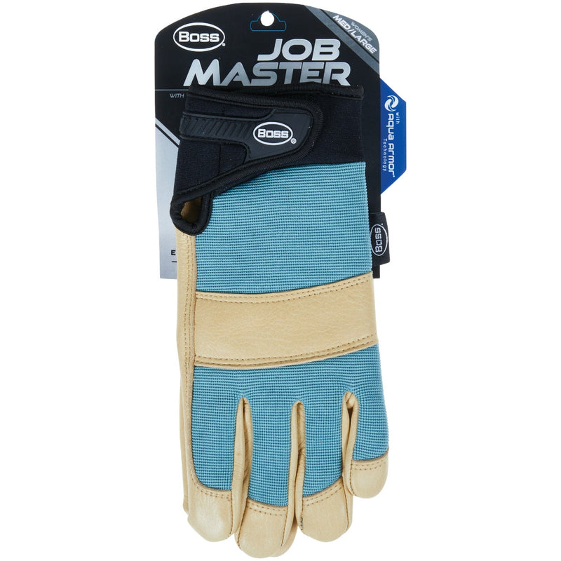 Boss Job Master Aqua Armor Women's Medium/Large Green & Tan Work Glove