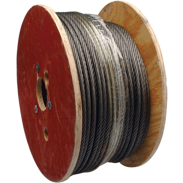 Campbell 1/8 In. x 100 Ft. Vinyl-Coated Galvanized Cable