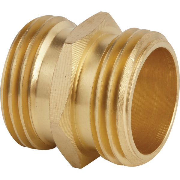 Best Garden 3/4 In. MHT x 3/4 In. MHT Brass Non-Swivel Hose Connector