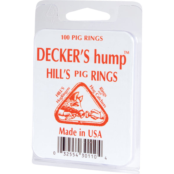 Decker Hill's Steel Pig Ring (100-Pack)