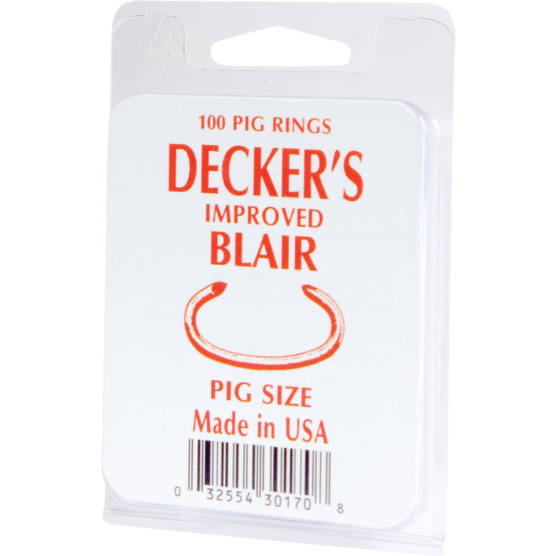 Decker Blair Steel Pig Ring (100-Pack)