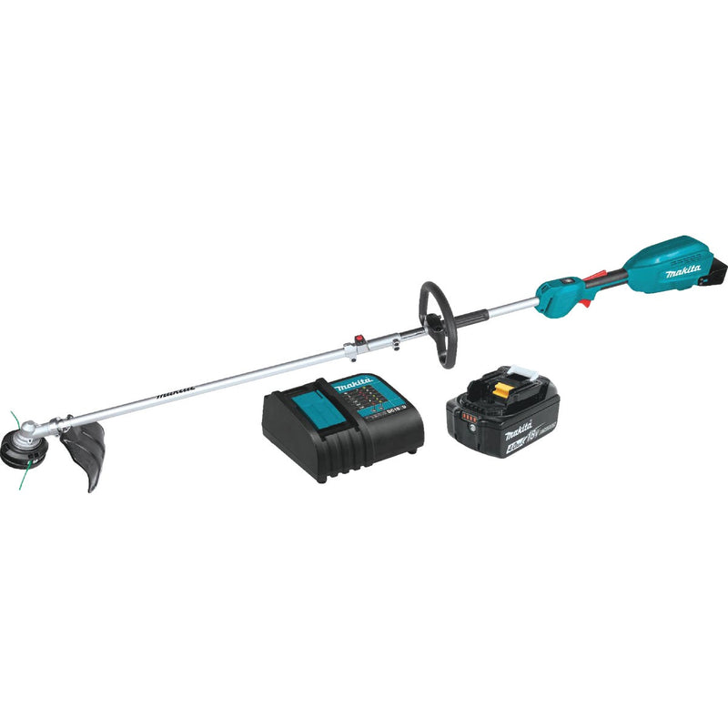 Makita 18V LXT Brushless Cordless Couple Shaft Power Head Kit with 13 In. String Trimmer Attachment