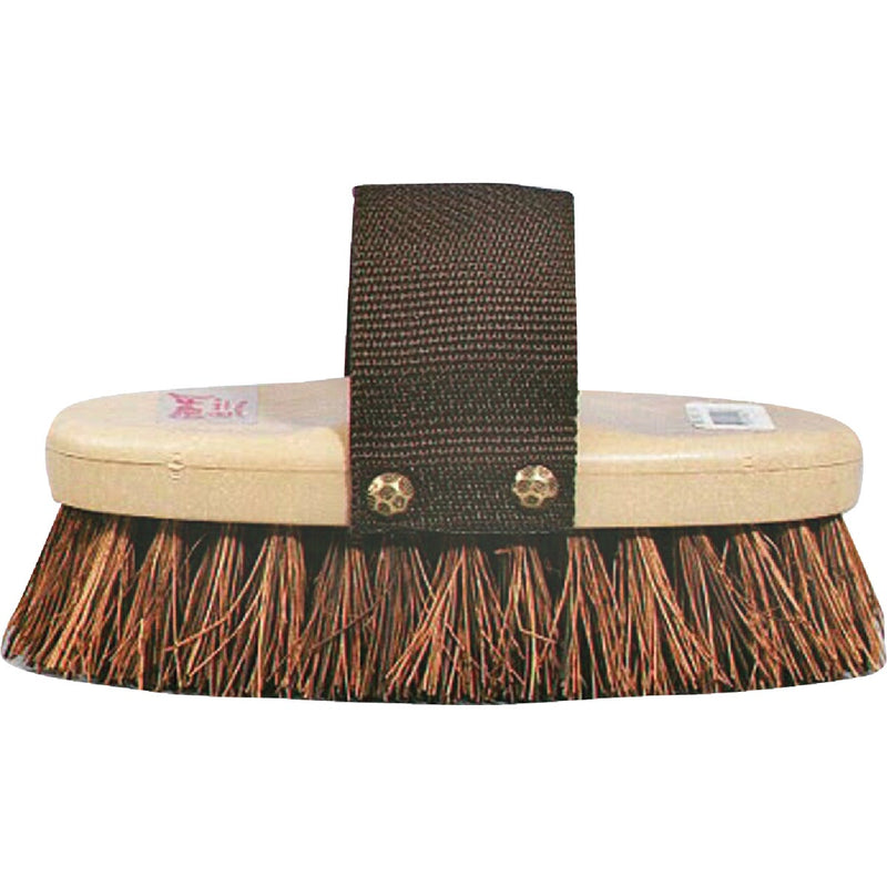 Decker Palmyra Fiber Bristles 1-1/4 In. Trim Size Cowboy Style Horse Grooming Brush