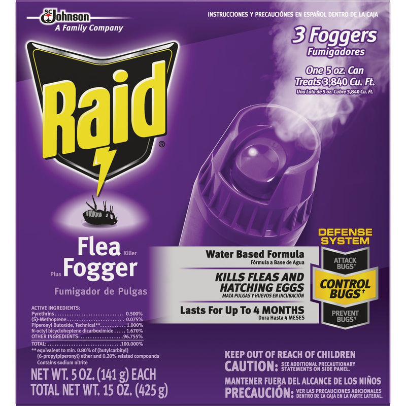 Raid 5 Oz. Flea Fogger (3-Pack)