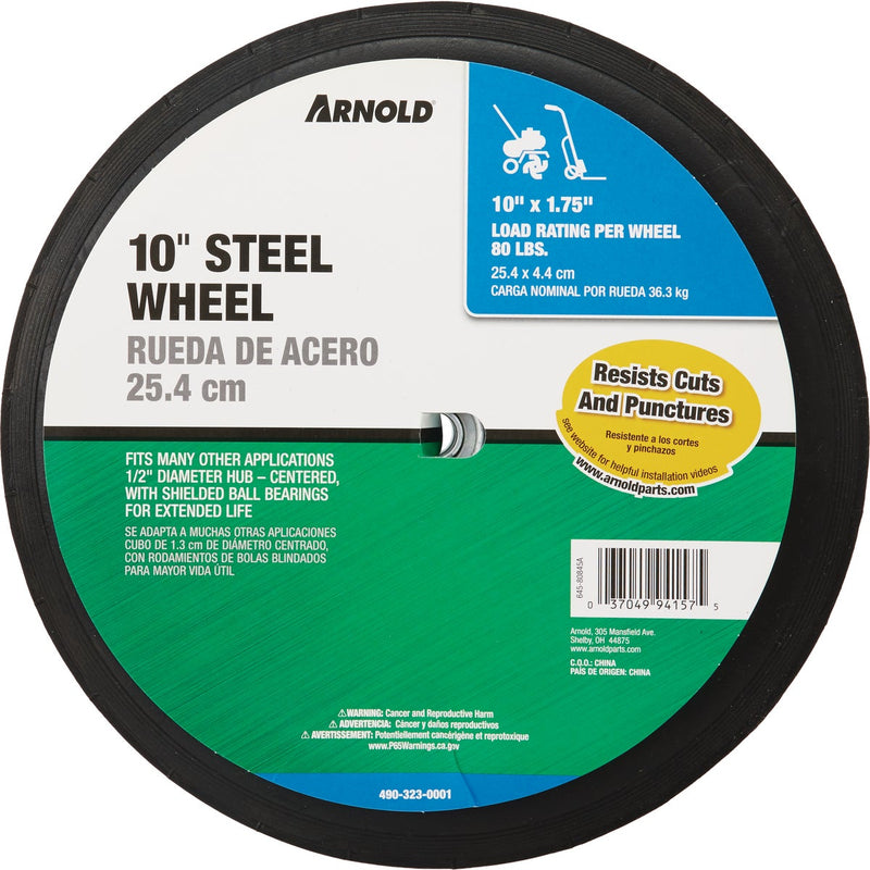 Arnold 10 In. x 2.75 In. Narrow Hub Wheel