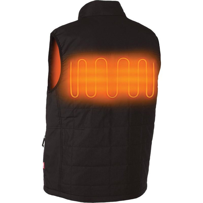 Milwaukee M12 AXIS Men's Black Cordless Heated Vest, 2XL