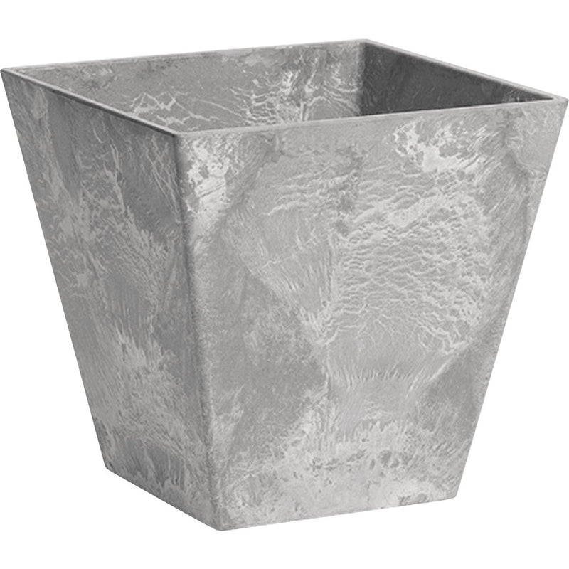 Novelty ArtStone Ella 6 In. W. x 6 In. H. x 6 In. L. Gray Resin Planter