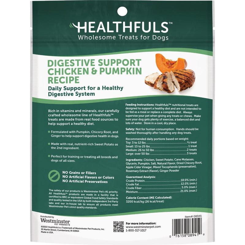Healthfuls Digestive Support Chicken Recipe Dog Treat, 6 Oz.