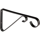 National 6 In. Black Steel Hanging Plant Bracket