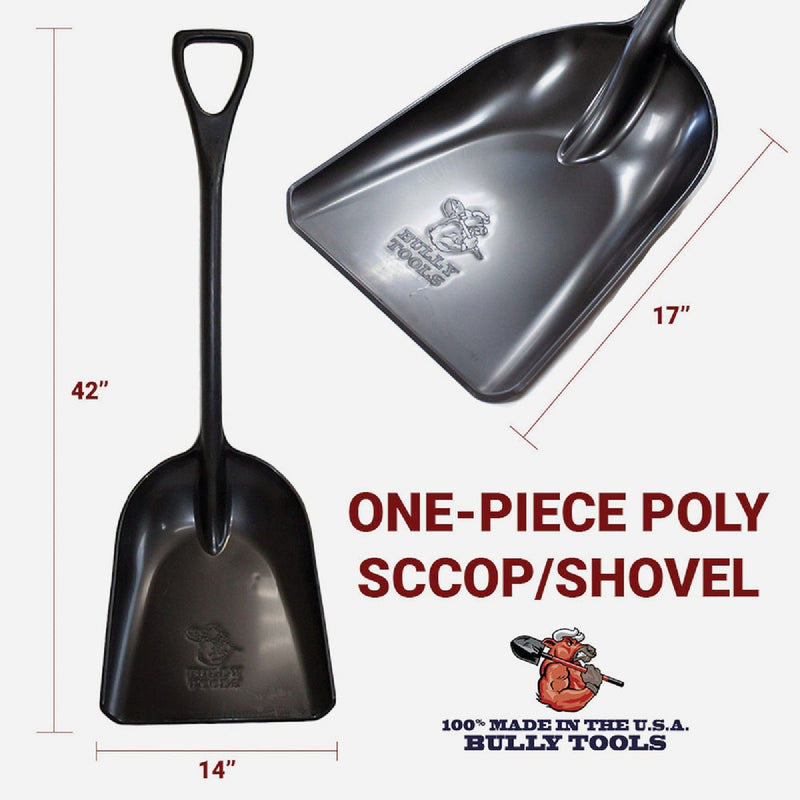 Bully Tools 25 In. Poly D-Grip Handle Plastic Scoop Shovel