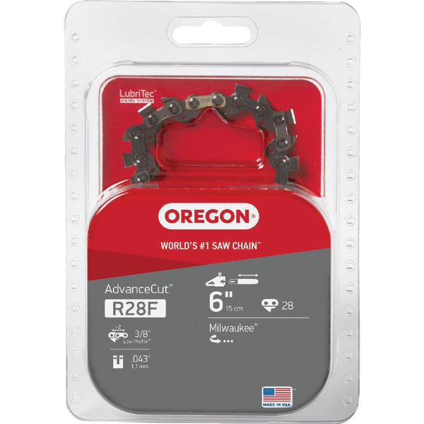 Oregon R28F Polesaw Chain for 6 in. Bar - 28 Drive Links - fits Remington, Milwaukee and Craftsman