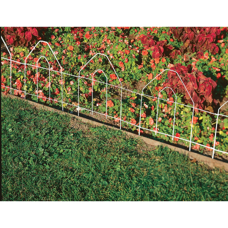 Best Garden 8 Ft. White Galvanized Wire Folding Fence