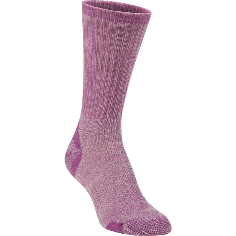 Hiwassee Trading Company Women's Medium Lavender Medium Weight Hiking Crew Sock