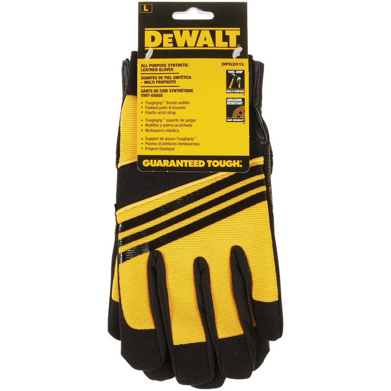 DEWALT Men's Large Synthetic Leather Performance Work Glove