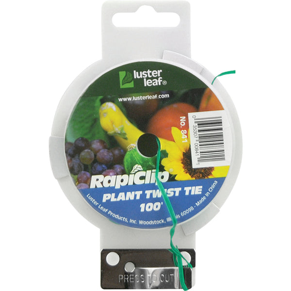 Rapiclip 100 Ft. Green Plastic Coated Galvanized Wire Twist Tie