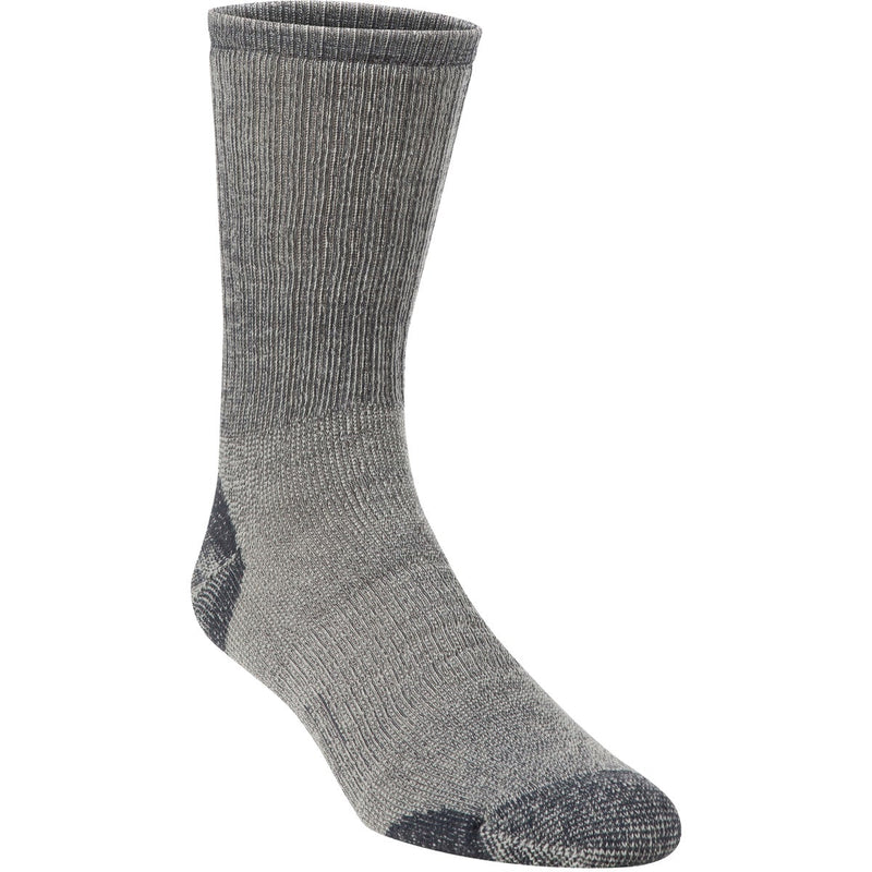 Hiwassee Trading Company Men's Large Charcoal Medium Weight Hiking Crew Sock