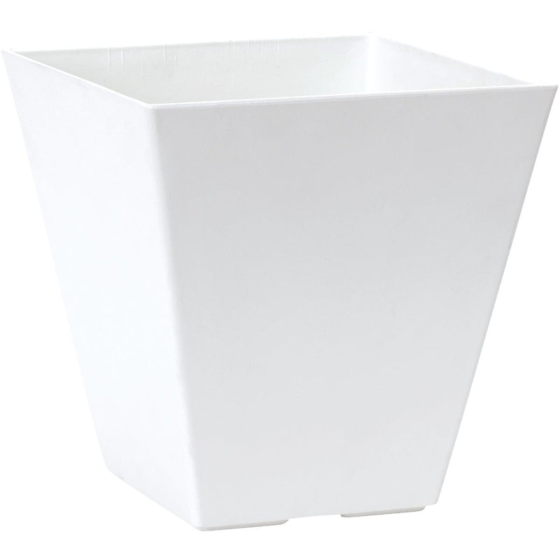 Novelty ArtStone Ella 6 in. W. x 6 in. H. x 6 in. L. White Resin Planter