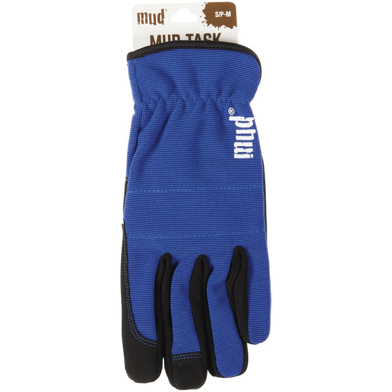 Mud Women's Small/Medium Synthetic Leather True Blue Garden Glove