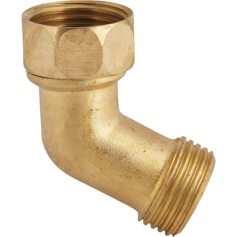 Best Garden 3/4 In. FHT x 3/4 In. MHT Brass Gooseneck Hose Connector