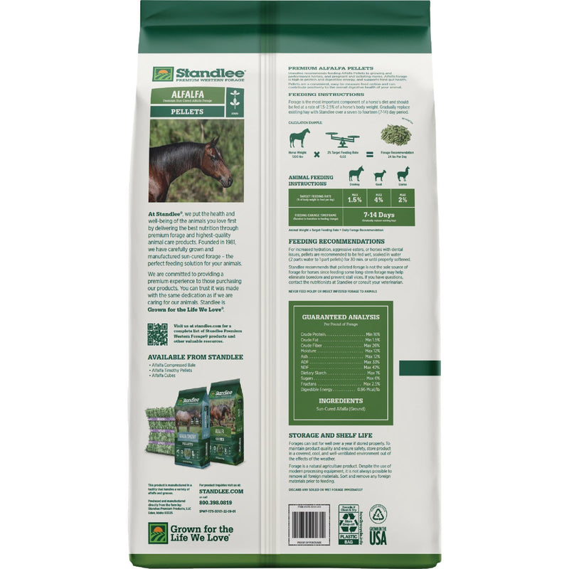 Standlee Premium Western Forage 40 Lb. Premium Alfalfa Pellets