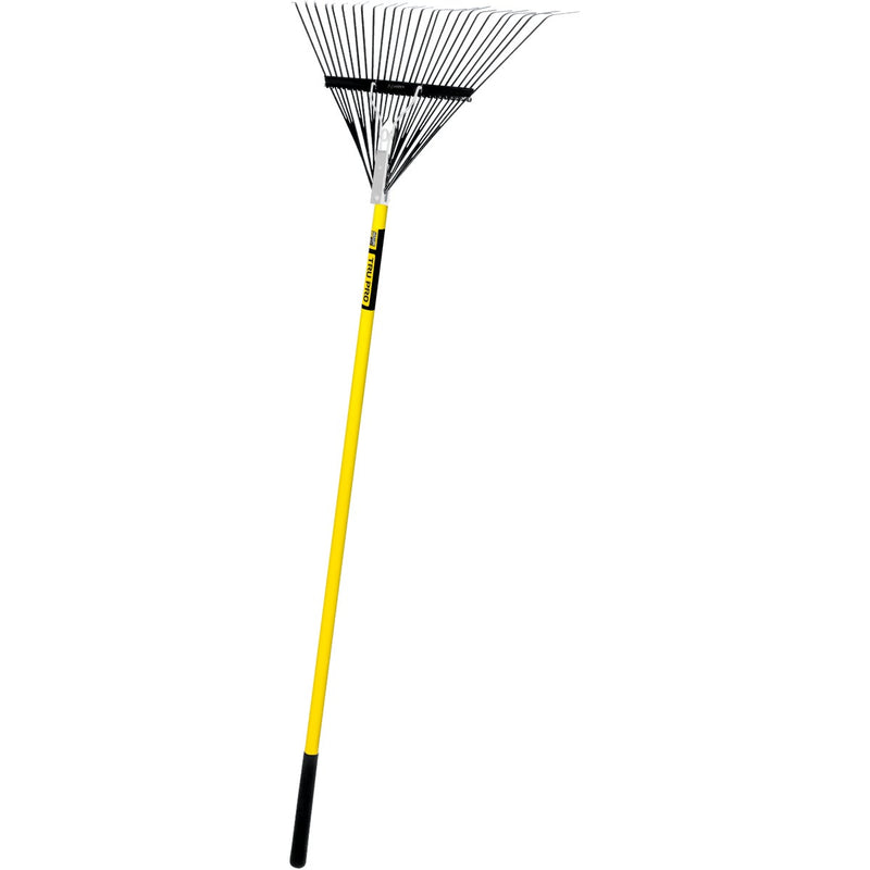 Tru Pro 26 In. Steel Head 54 In. Fiberglass Handle Leaf Rake (26-Tine)