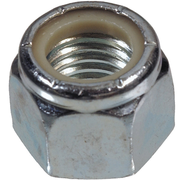 Hillman 5/16 In. 18 tpi Steel Course Thread Nylon Insert Lock Nut (100 Ct.)