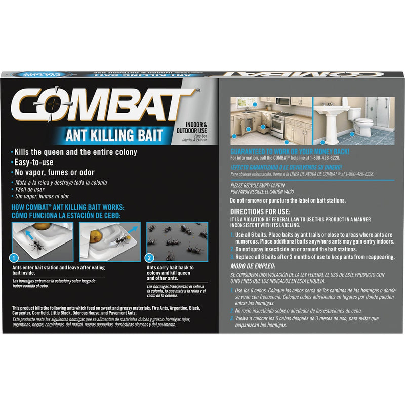 Combat Source Kill 0.21 Oz. Solid Ant Bait Station (6-Pack)