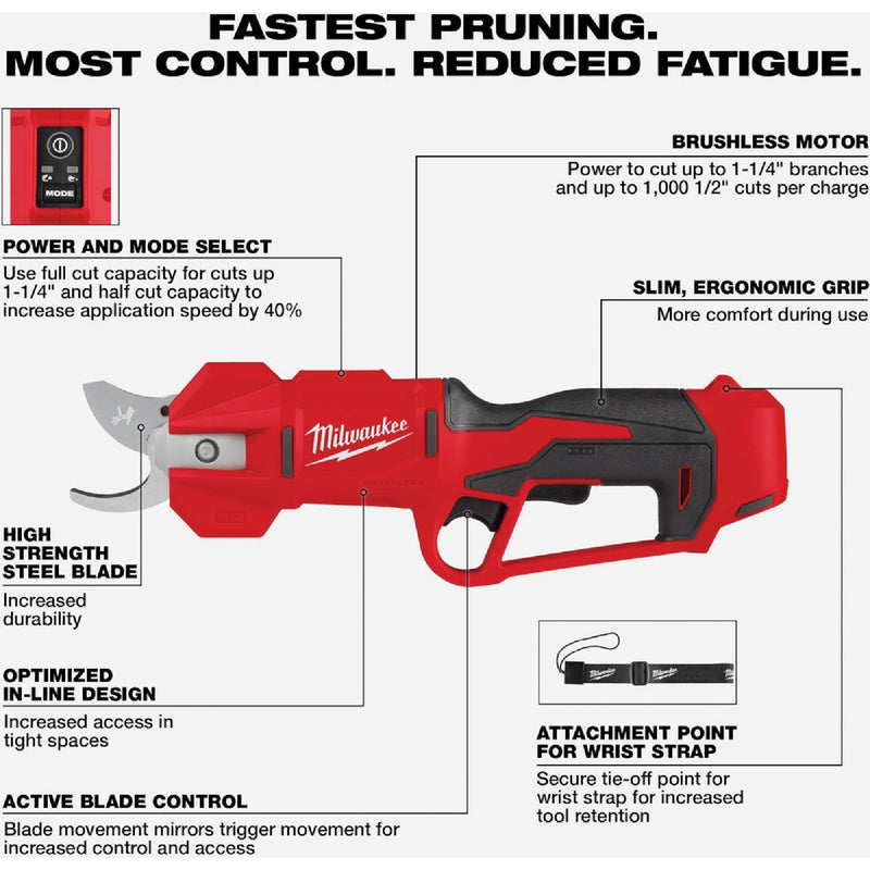 Milwaukee M12 Brushless Cordless Pruning Shears (Tool Only)