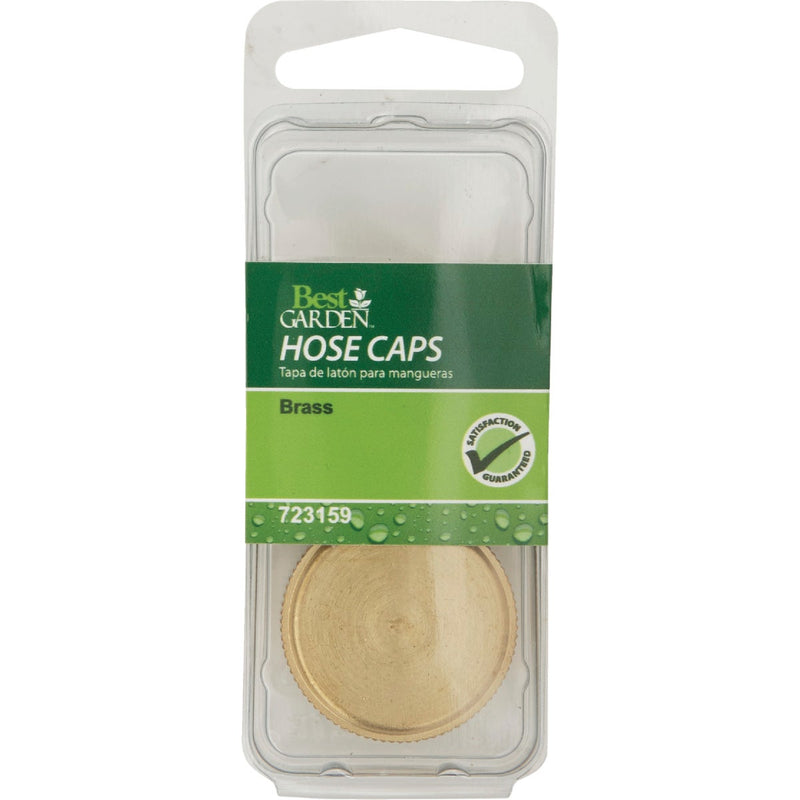 Best Garden Brass 5/8 In. Hose End Cap (2-Pack)