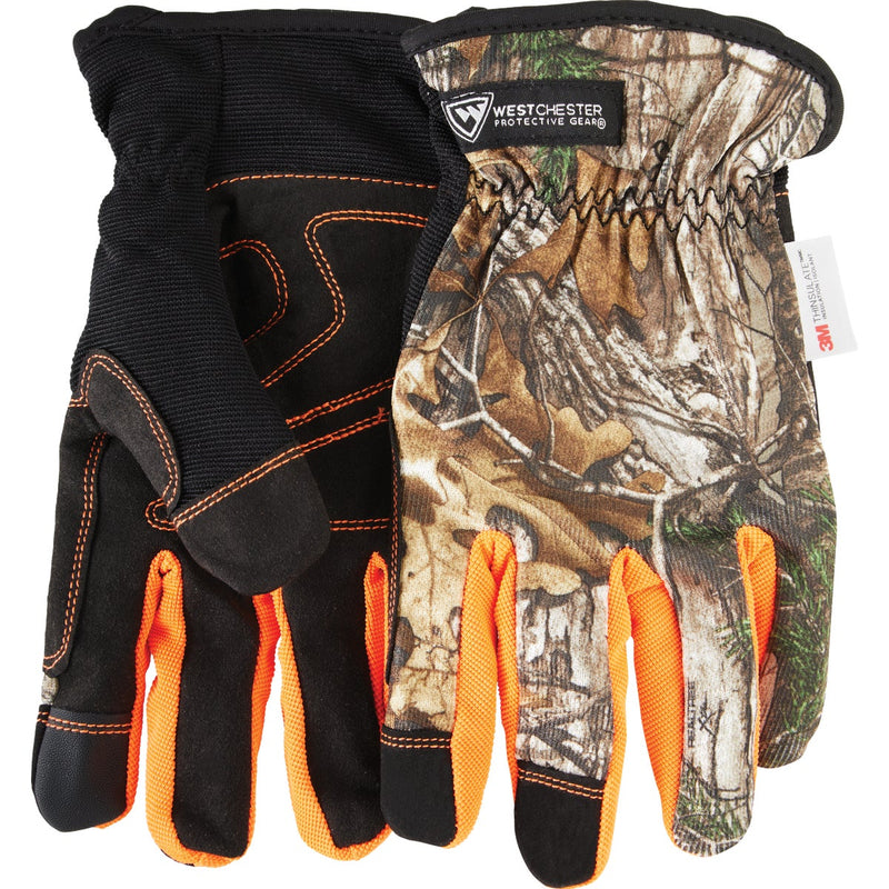 West Chester Protective Gear Realtree Xtra Men's Large Synthetic Leather High Dexterity Camo Winter Glove