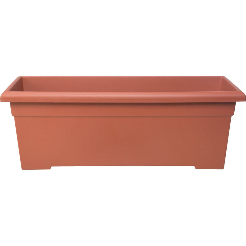 Myers 28 In. Poly Romana Clay Color Flower Box