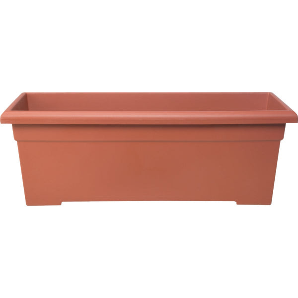 Myers 28 In. Poly Romana Clay Color Flower Box