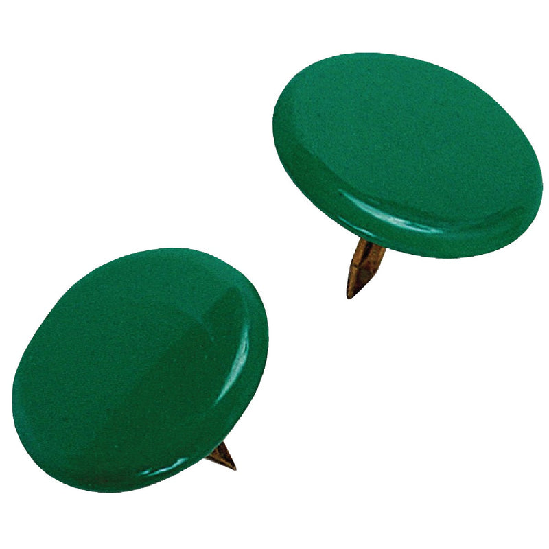 Hillman Anchor Wire Green 23/64 In. x 15/64 In. Thumb Tack (40 Ct.)