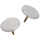 Hillman Anchor Wire White 23/64 In. x 15/64 In. Thumb Tack (40 Ct.)