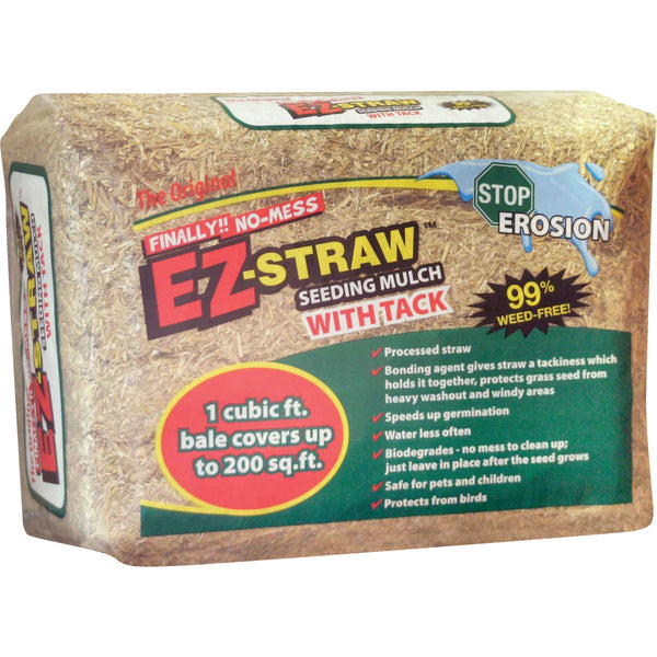 EZ Straw 1 Cu. Ft. 200 Sq. Ft. Coverage Area Straw Seeding Mulch