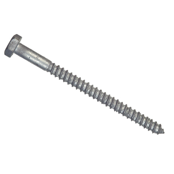 Hillman 1/4 In. x 1-1/2 In. Galvanized Hex Lag Screw (100 Ct.)