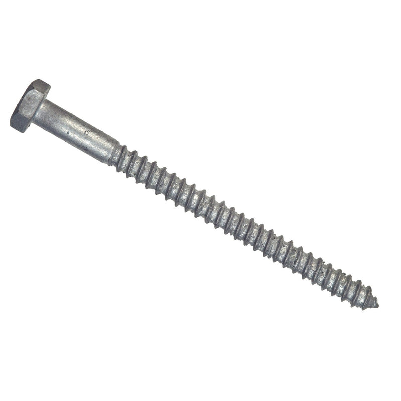 Hillman 3/8 In. x 4 In. Galvanized Hex Lag Screw (50 Ct.)