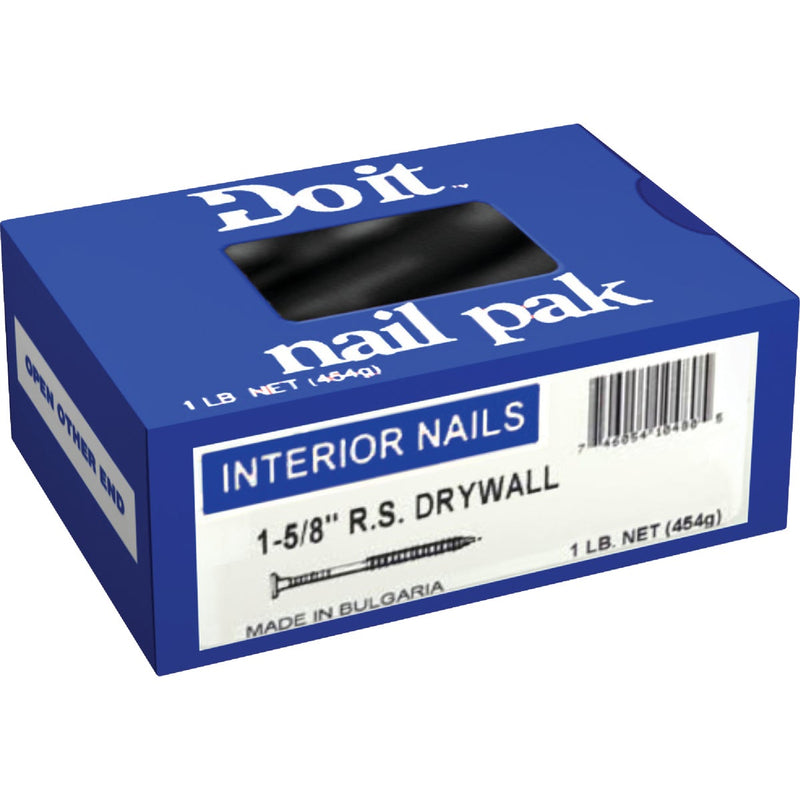 Do it 1-5/8 In. 12-1/2 ga Bright Ring Shank Drywall Nails (295 Ct., 1 Lb.)