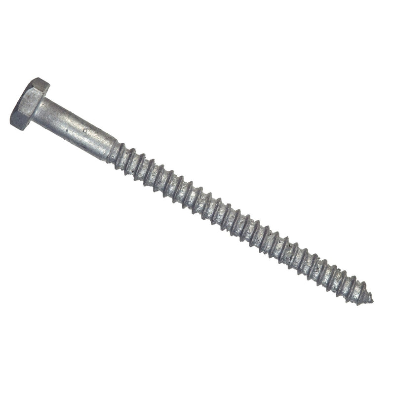 Hillman 3/8 In. x 5 In. Galvanized Hex Lag Screw (50 Ct.)