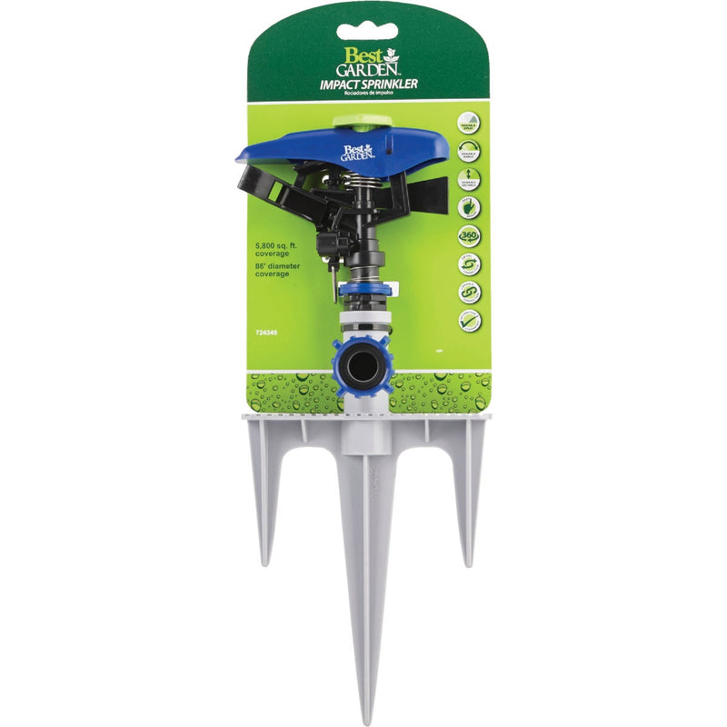 Best Garden Poly 5800 Sq. Ft. Triple Spike Impulse Sprinkler