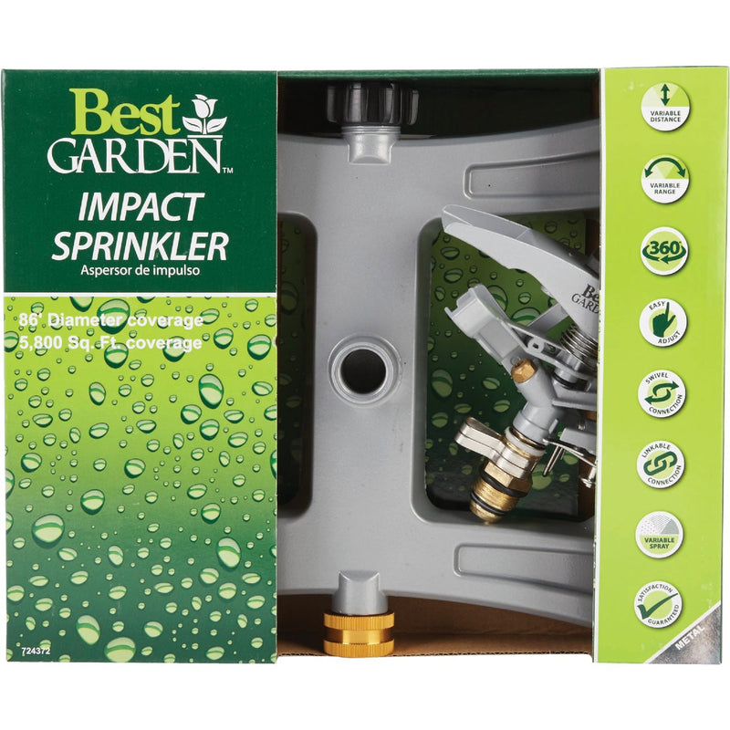 Best Garden Metal 5800 Sq. Ft. Sled Impulse Sprinkler