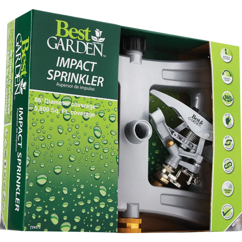 Best Garden Metal 5800 Sq. Ft. Sled Impulse Sprinkler