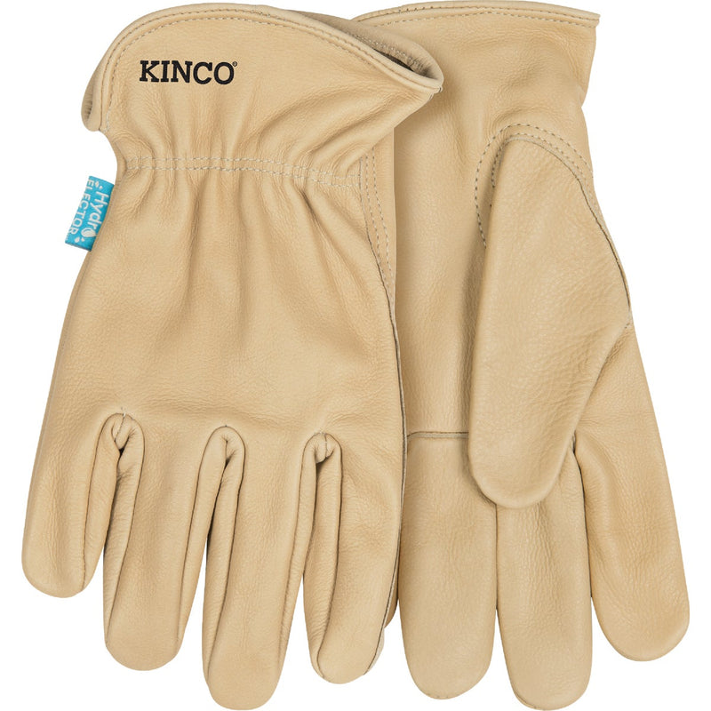 Kinco HydroFlector Men's XL Water-Resistant Tan Cowhide Driver Glove