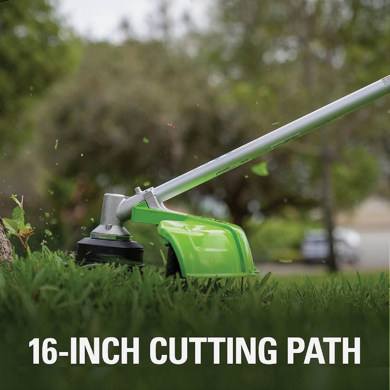 Greenworks 24V (2 x 24V) 16 In. Brushless Attachment Capable String Trimmer with (2) 4.0 Ah USB Batteries & Charger