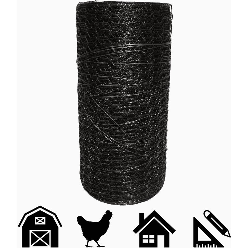 Acorn 1 In. x 36 In. H. x 150 Ft. L. Hexagonal  Vinyl-Coated Wire Poultry Netting