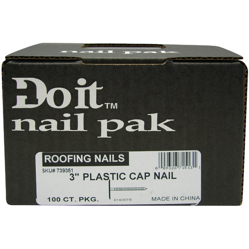 Do it 1 In. 12 ga Electrogalvanized Cap Nails (200 Ct., 1 Lb.)