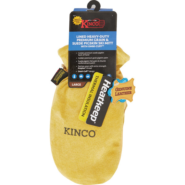 Kinco Men's Large Premium Pigskin Thermal Insulated Mitten